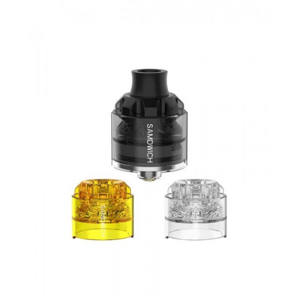 Dovpo Samdwich RDA Translucent Polished Cap Combo Air Intake